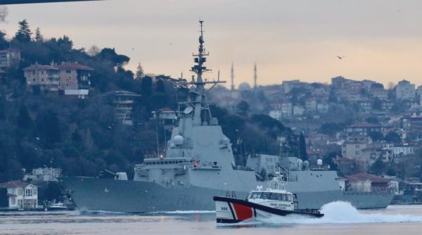 Flota rusă din Marea Neagră a început monitorizarea unei a doua fregate spaniole, după traversarea Strâmtorii Bosfor