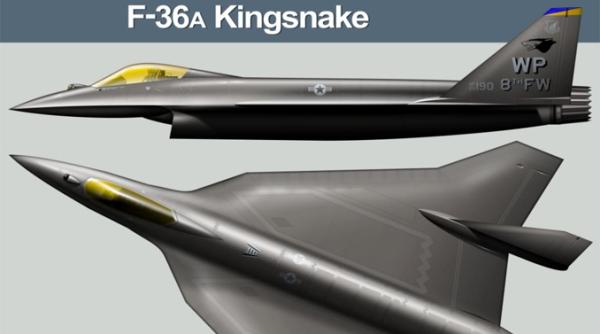 Faceţi cunoştinţă cu F-36 Kingsnake, viitorul avionul de luptă al SUA care vrea să „pensioneze” F-16