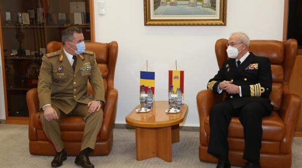 Dezvoltarea cooperării militare bilaterale dintre România și Spania, subiect pe agenda amiralului spanilor Teodoro López