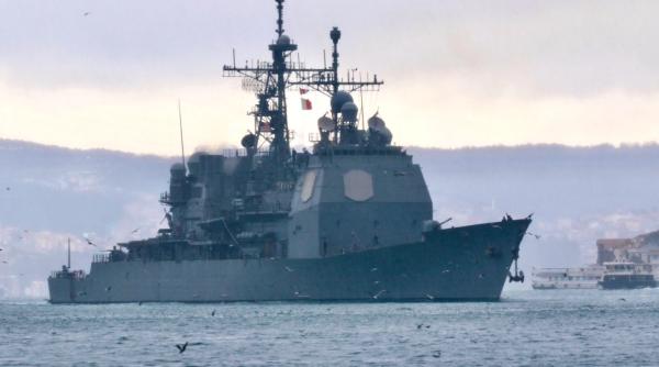Crucișătorul american Monterey a părăsit și el acvatoriul Mării Negre