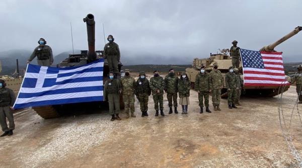 Operation Thracian Cooperation 21. Tancurile M1 Abrams şi Leopard 2 A6, exerciţiu comun în Grecia