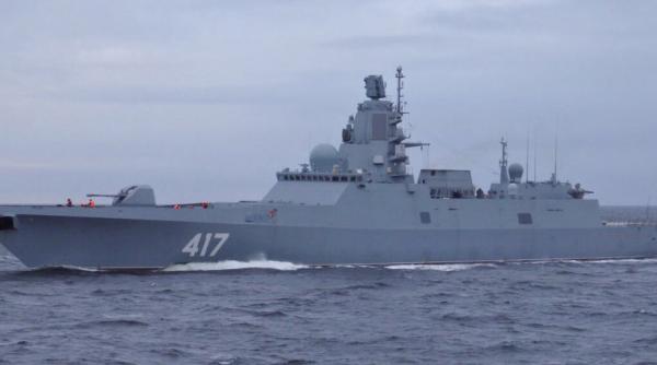Fregata Amiral Gorshkov testează în Marea Barents rachetele hipersonice Tsirkon