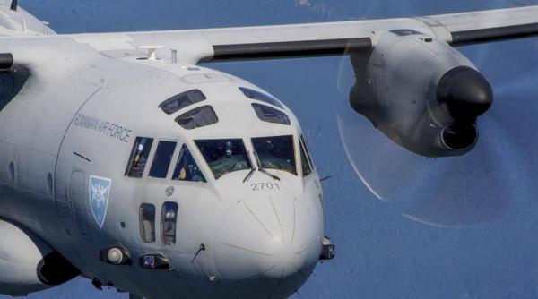 O aeronavă C-27J Spartan a transportat în Austria un pacient care a suferit arsuri