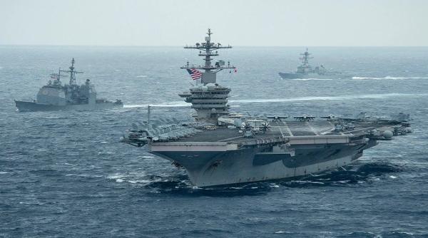 US Navy a comasat un grup de luptă și nave pentru asalt amfibiu în Marea Chinei de Sud 