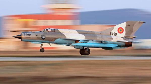 Un MiG-21 LanceR s-a prăbușit în România. Avionul aparținea Bazei 71 Aeriană Câmpia Turzii
