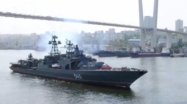 Lansare eșuată a unei rachete Kalibr de la bordul fregatei modernizate Mareșal Șapoșnikov (Video)