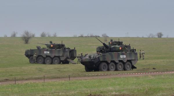 JUSTICE SWORD 21 |  Blindatele Piranha V participă la exerciţiile militare din Poligonul Smârdan (Foto)