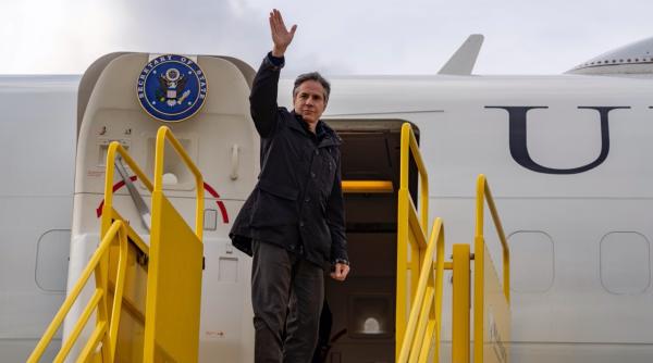 Secretarul american de stat Antony Blinken, turneu de forță la Ierusalim, Ramallah, Cairo şi Amman