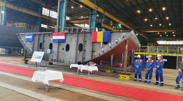 Şantierul Naval Damen Galaţi construieşte o nouă navă militară pentru Forţele Navale Regale Olandeze