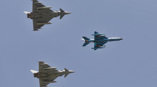 MiG-urile 21 LanceR au zburat alături de avioane Eurofighter germane și engleze. România și Germania își dezvoltă relațiile în domeniul aerian