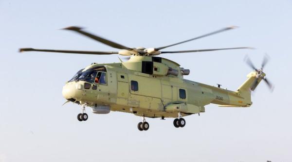 Primul elicopter AW101 Leonardo pentru Forțele Navale din Polonia a efectuat zborul de testare