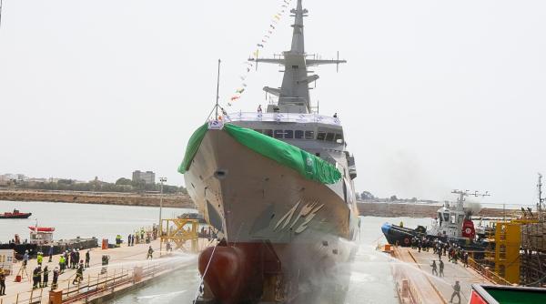 Navantia a lansat la apă a patra corvetă fabricată pentru Marina Regală Saudită