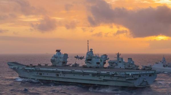 Incident în Marea Chinei de Sud. Portavionul britanic HMS Queen Elizabeth a fost hărțuit de submarine nucleare chineze