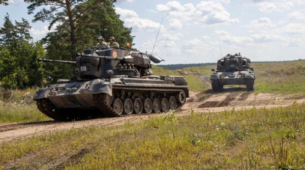 Antrenamente intensificate în Polonia. Complexele antiaeriene Gepard ale Armatei României au participat la un nou exercițiu 