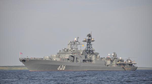 Distrugătorul Viceamiral Kulakov al Flotei ruse de Nord a intrat în Marea Mediterană