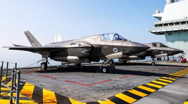 Marea Britanie, în liga celor mari. Londra are două portavioane în misiune, ambele având la bord avioane F-35