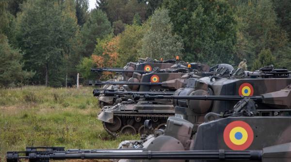 Demonstraţie de forţă a militarilor românia în Polonia (Foto). Au fost folosite complexele antiaeriene Gepard