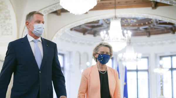 Președintele Klaus Iohannis și Ursula von der Leyen au avut o discuție tete-a-tete la Palatul Cotroceni