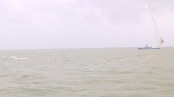 Flotila rusă din Marea Caspică a efectuat lansări cu rachete de croazieră de tip Kalibr asupra unor ținte terestre