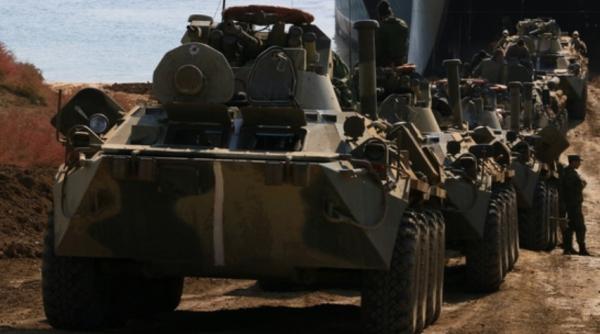 Trupele ruse au desfășurat exerciții complexe de apărare a litoralului Peninsulei Crimeea