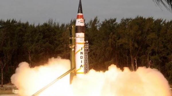 India a testat o rachetă balistică cu raza de acțiune de 5.000 km