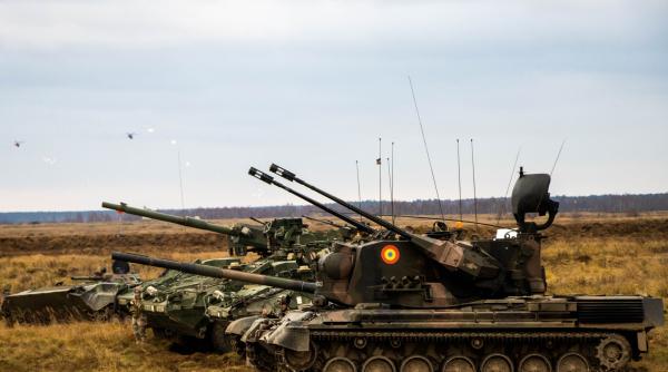 Complexele antiaeriene Gepard în acțiune (Foto). Militarii români au participat la un exercițiu multinațional în Polonia