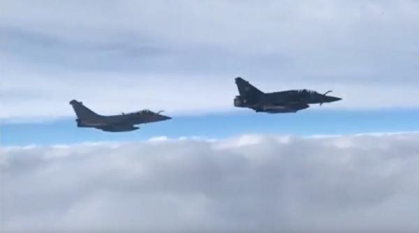 Avioane de vânătoare rusești Su-27 au escortat un grup de avioane militare franceze deasupra Mării Negre