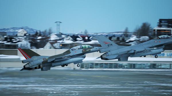 După ce și-a vândut avioanele F-16 României, Norvegia închide baza aeriană principală de deasupra Cercului Arctic