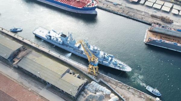 Fregata ,,Mărășești”, cea mai mare navă de război a Forțelor Navale Române, intră într-un amplu proces de recondiționare