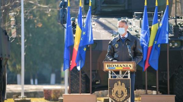 Iohannis: România, hotărâtă să menţină alocarea a 2% din PIB pentru continuarea modernizării capabilităţilor militare