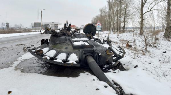 Situația de securitate din Ucraina. Armata rusă a pierdut 29 de avioane, 29 de elicoptere și 191 de tancuri