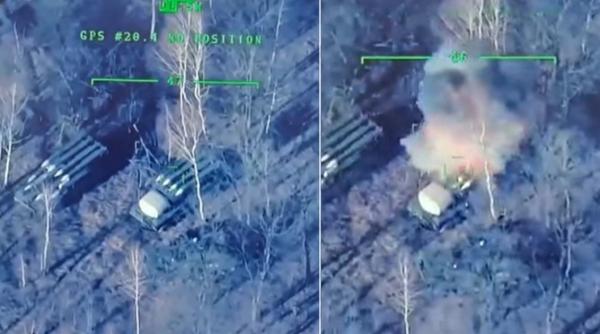 Militarii ucraineni au folosit o drona Bayraktar TB2 pentru a distruge un sistem antiaerian Buk