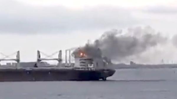 O navă civilă estoniană a fost scufundată în Marea Neagră, în urma unei explozii. Posibil impact cu o mină marină