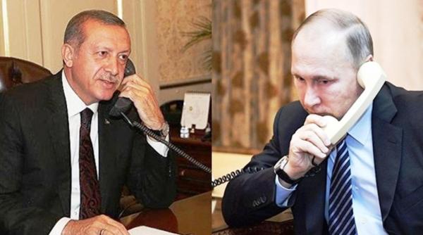 Putin și-a expune cererile legate de Ucraina, într-un apel telefonic cu Erdogan