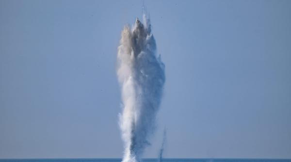 Mina distrusă de Forțele Navale Române în Marea Neagră era ucraineană și avea o încărcătură TNT de 20 de kilograme (Foto)