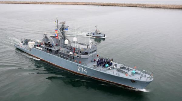 Mină marină, observată în largul Mării Negre, la 70 de kilometri distanţă de Capu Midia