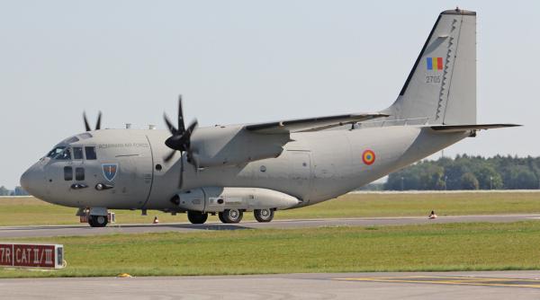 Un C-27 Spartan al ROAF a efectuat un zbor umanitar din Polonia spre România pentru a aduce doi pacienți ucraineni