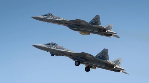 Forțele Aeriene Ruse au fost întărite cu două avioane de vânătoare de tip Su-57