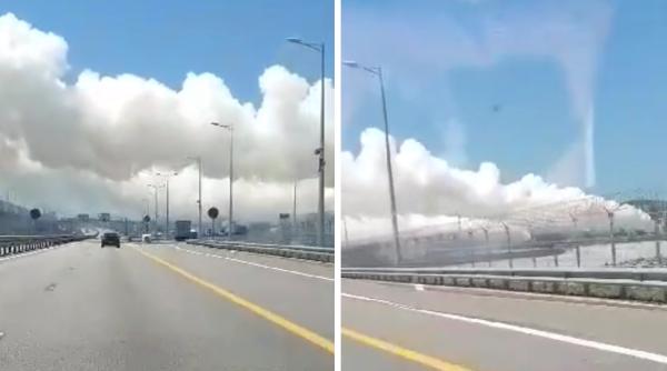 De teama unor atacuri ucrainene, rușii folosesc pentru apărarea Podului Crimeea ținte false și perdele de fum