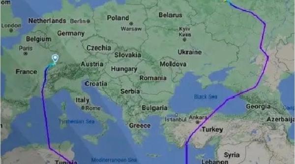 Diplomații ruși au plecat de la Strasbourg cu un zbor pentru care au fost acceptate excepții minime de la interdicțiile aeriene impuse Rusiei