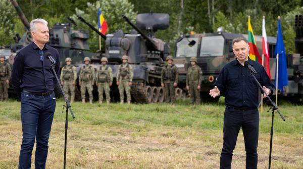 Apărarea Coridorului Suwalki | Militarii Detașamentului de Apărare Antiaeriană ,,Gheparzii Transilvani”, alături de militarii americani și britanici, au fost apreciaţi de președintele Poloniei 