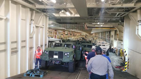 Armata Macedoniei de Nord primeşte un prim lot de vehicule tactice JLTV. România figurează şi ea pe lista următoarelor livrări ale companiei Oshkosh Defense