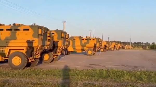Forţele Armate Ucrainene au primit primele 50 de vehicule blindate turceşti Kirpi (Video)