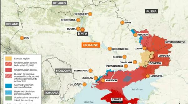 SUA confirmă „victoria de etapă”: Ucraina a spart defensiva rusă în nord-est și sud. Rușii trimit noi trupe spre Harkov