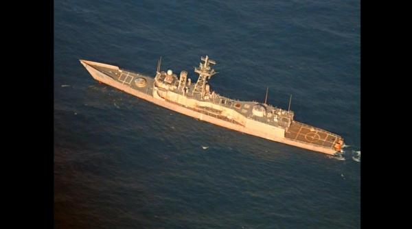 Demonstrație de forță în Atlanticul de Nord – în cadrul manevrelor aeronavale Atlantic Thunder 22 a scufundat o fregată dezafectată