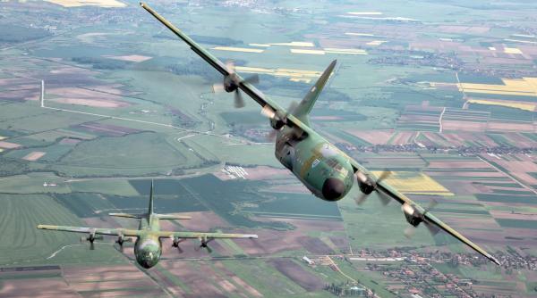 Forțele Aeriene Române anunță zboruri la joasă înălțime cu aeronave C-130 Hercules şi C-27 J Spartan