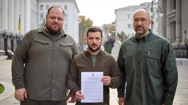 Ucraina depune o cerere de aderare la NATO, într-o manieră accelerată. Zelenski: ”De facto, suntem în drum spre NATO”