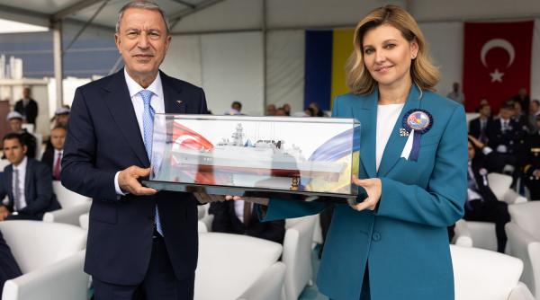 Turcia a lansat la apă prima corvetă din clasa Ada pentru Ucraina. Ankara se implică activ în reconstruirea flotei ucrianene