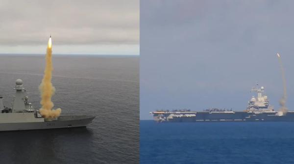 Demonstrație de forță a Franței (Video): Portavionul Charles de Gaulle și distrugătorul Chevalier Paul au interceptat ținte aeriene 