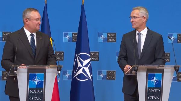 Întâlnire Ciucă - Stoltenberg: Comportamentul Rusiei este impredictibil; NATO trebuie să monitorizeze în continuare Marea Neagră